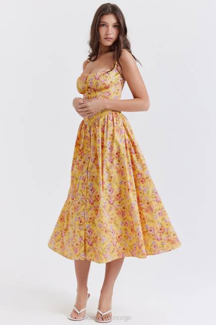 klær tatiana midi sundress med smørtrykk House of CB J6RL246