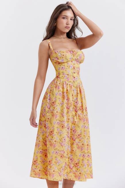 klær tatiana midi sundress med smørtrykk House of CB J6RL246