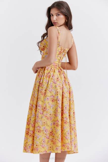 klær tatiana midi sundress med smørtrykk House of CB J6RL246