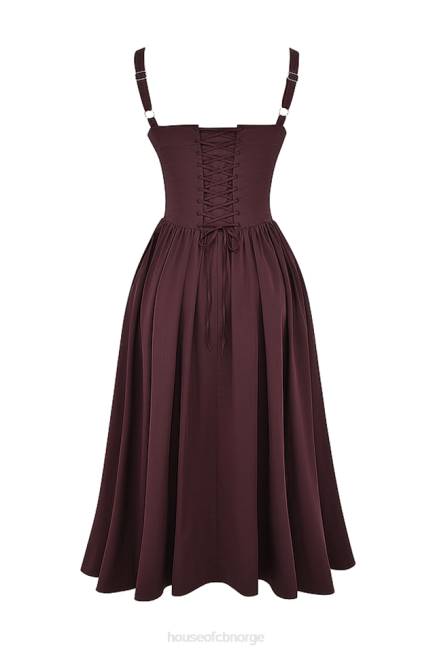klær tatiana rik brun midi sundress House of CB J6RL172