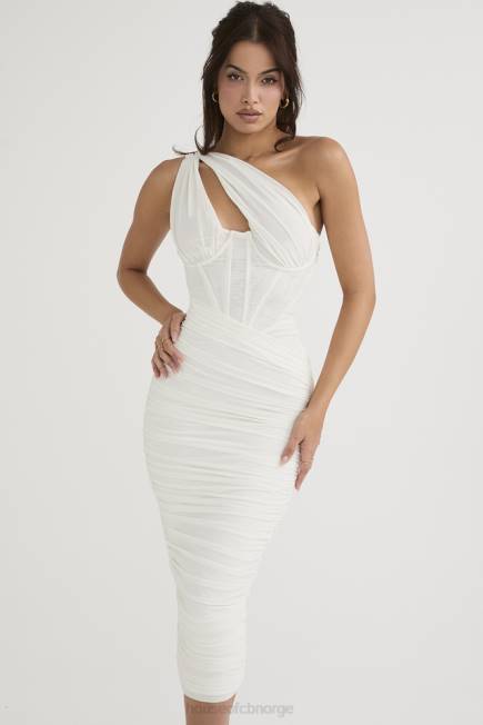 klær valentina elfenben asymmetrisk midikjole House of CB J6RL483