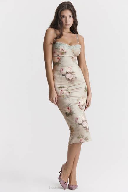 klær venus vintage blomster midikjole House of CB J6RL278