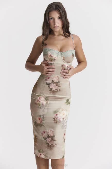 klær venus vintage blomster midikjole House of CB J6RL278