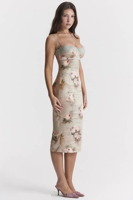 klær venus vintage blomster midikjole House of CB J6RL278