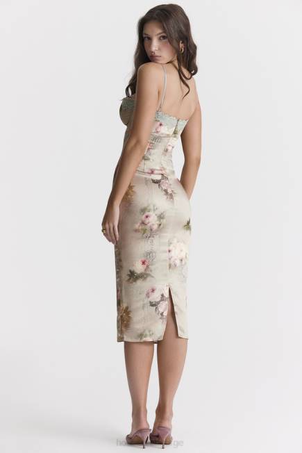 klær venus vintage blomster midikjole House of CB J6RL278