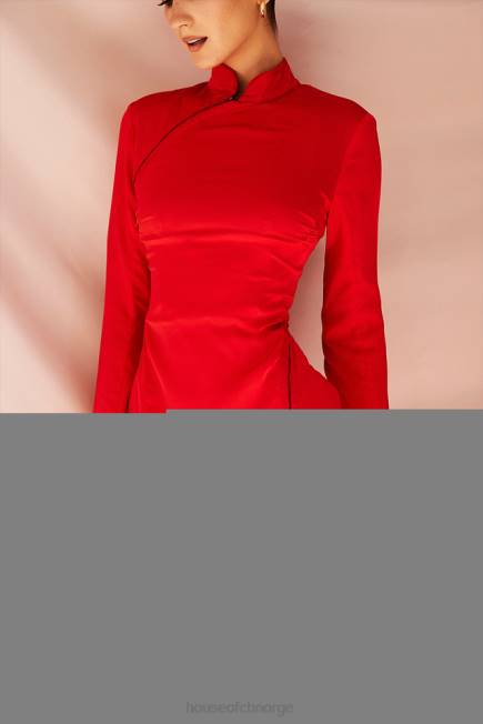 klær alyssa scarlet sateng mini kjole House of CB J6RL498