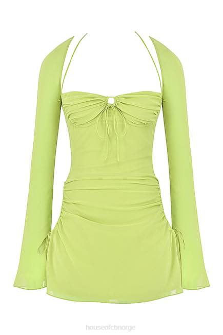 klær baby lime chiffon grime mini kjole House of CB J6RL413