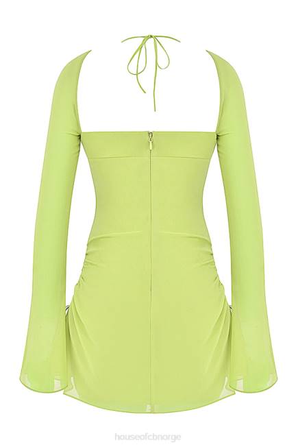 klær baby lime chiffon grime mini kjole House of CB J6RL413