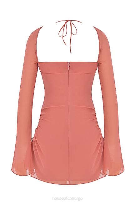 klær baby rosa chiffon utskjæring grime mini kjole House of CB J6RL524