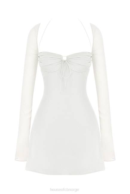 klær babydoll ivory chiffon grime mini kjole House of CB J6RL482