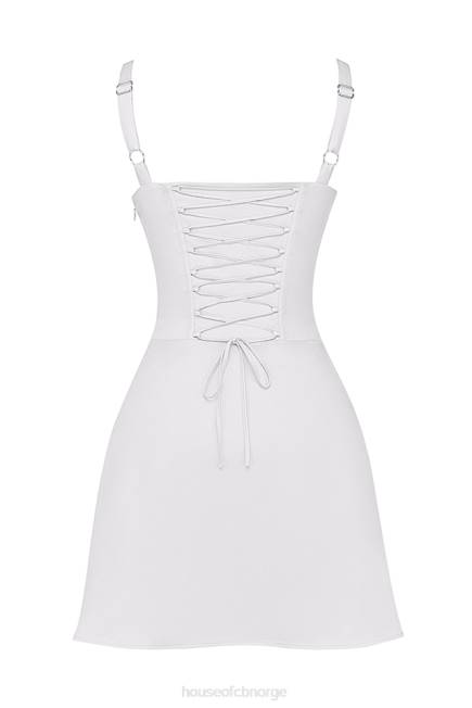 klær carlotta hvit korsett mini kjole House of CB J6RL270