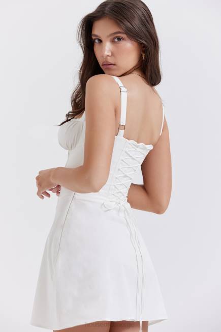 klær carlotta hvit korsett mini kjole House of CB J6RL270