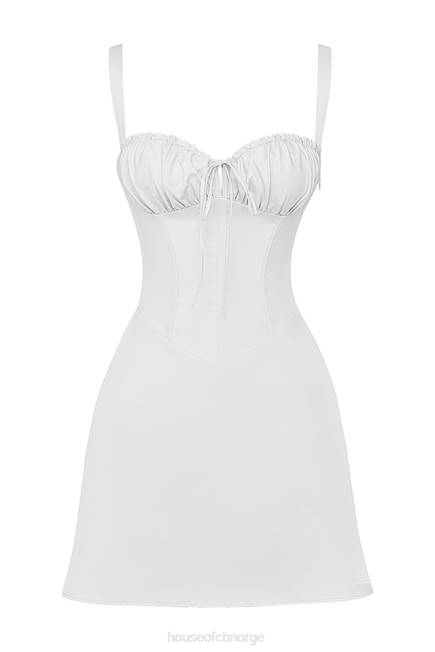 klær carlotta hvit korsett mini kjole House of CB J6RL270