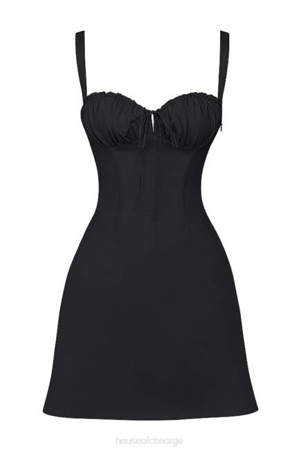 klær carlotta svart korsett mini kjole House of CB J6RL269