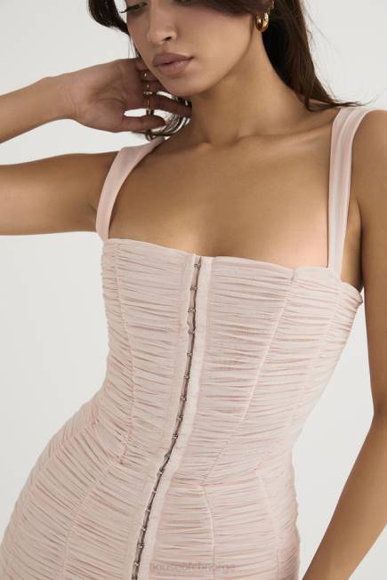 klær cate crystal minikjole i ruched mesh House of CB J6RL476
