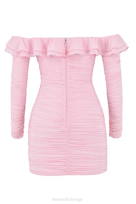 klær eliza ekte silke fe rosa minikjole House of CB J6RL496