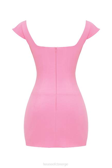klær leonida fransk rosa korsett minikjole House of CB J6RL205