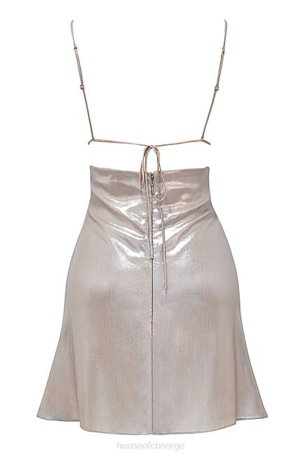 klær lucilla beige skimmer minikjole House of CB J6RL354