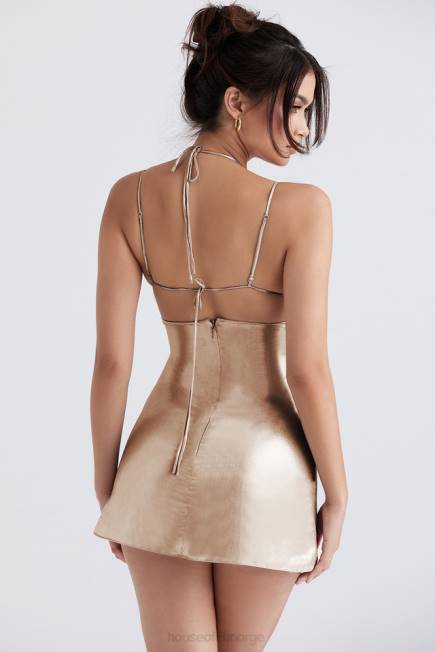 klær lucilla beige skimmer minikjole House of CB J6RL354