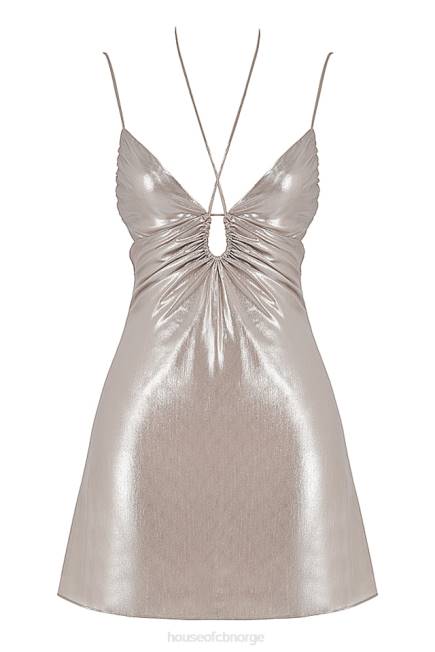 klær lucilla beige skimmer minikjole House of CB J6RL354