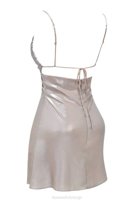 klær lucilla beige skimmer minikjole House of CB J6RL354