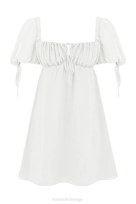 klær prinsesse elfenben georgette minikjole House of CB J6RL430