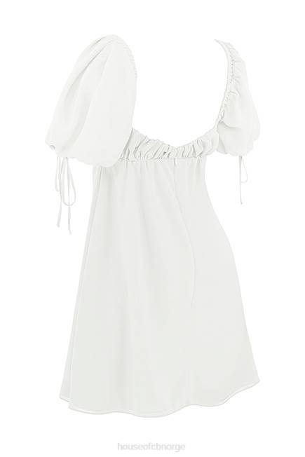 klær prinsesse elfenben georgette minikjole House of CB J6RL430