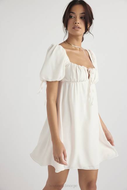 klær prinsesse elfenben georgette minikjole House of CB J6RL430