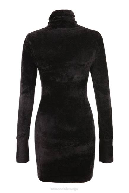 klær taya charcoal chenille minikjole House of CB J6RL314