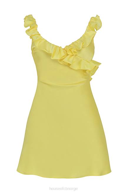 klær tink buttercup sateng volang mini kjole House of CB J6RL443