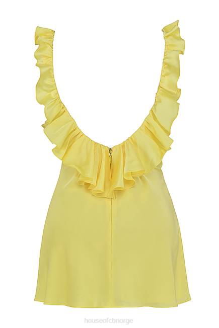 klær tink buttercup sateng volang mini kjole House of CB J6RL443