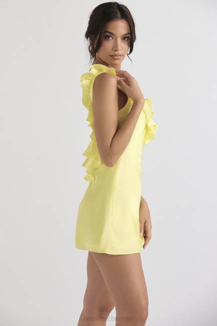 klær tink buttercup sateng volang mini kjole House of CB J6RL443
