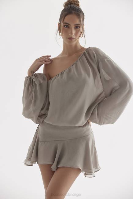 klær wilhelmina ask grønn off shoulder kjole House of CB J6RL289