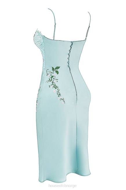 klær fallon lys jadebrodert slipkjole House of CB J6RL240
