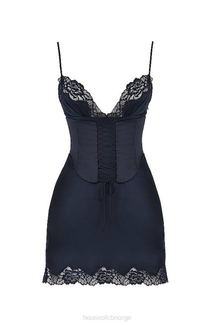 klær soraya navy sateng underkjole House of CB J6RL372