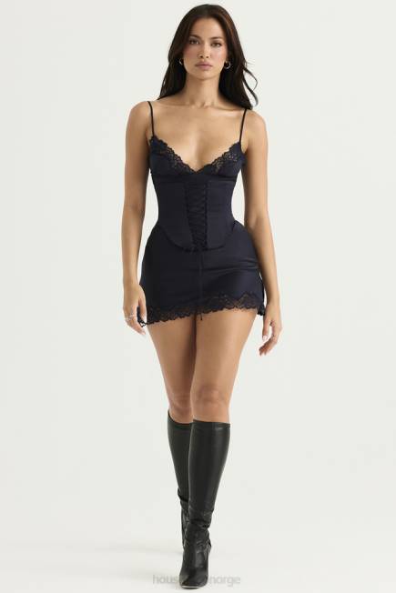 klær soraya navy sateng underkjole House of CB J6RL372
