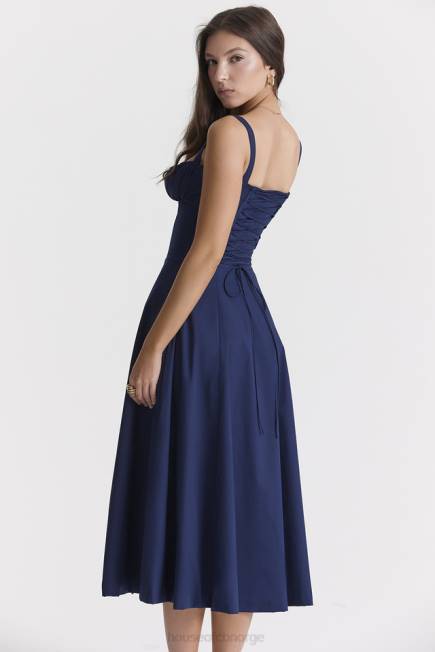 klær carmen fransk marineblå bustier sundress House of CB J6RL286