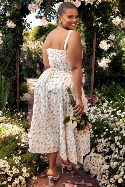 klær carmen hage print bustier sundress House of CB J6RL438