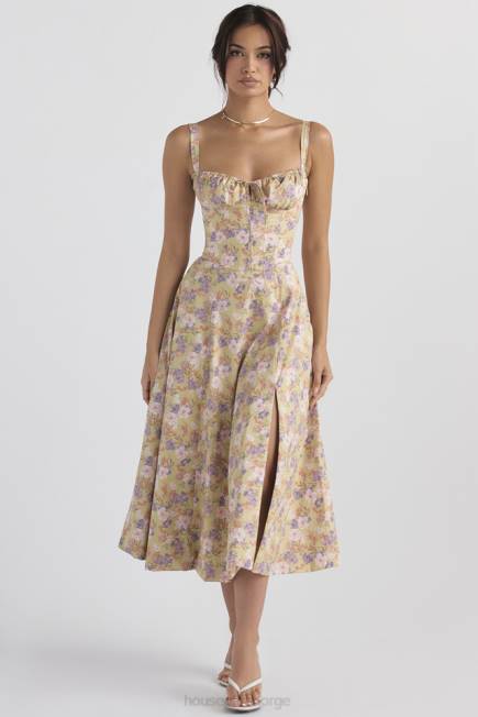 klær carmen peon print bustier sundress House of CB J6RL429