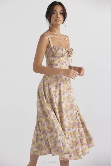 klær carmen peon print bustier sundress House of CB J6RL429