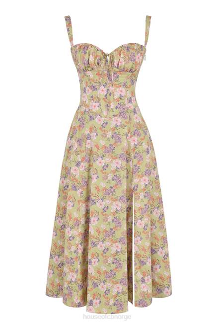 klær carmen peon print bustier sundress House of CB J6RL429