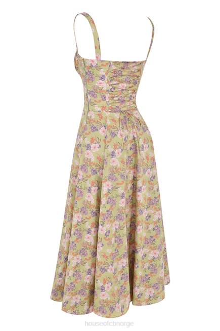 klær carmen peon print bustier sundress House of CB J6RL429