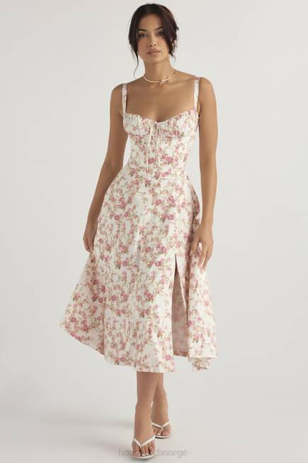 klær carmen rose print bustier sundress House of CB J6RL436