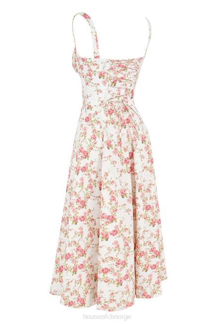 klær carmen rose print bustier sundress House of CB J6RL436