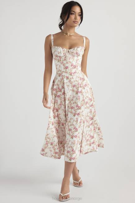 klær carmen rose print bustier sundress House of CB J6RL436