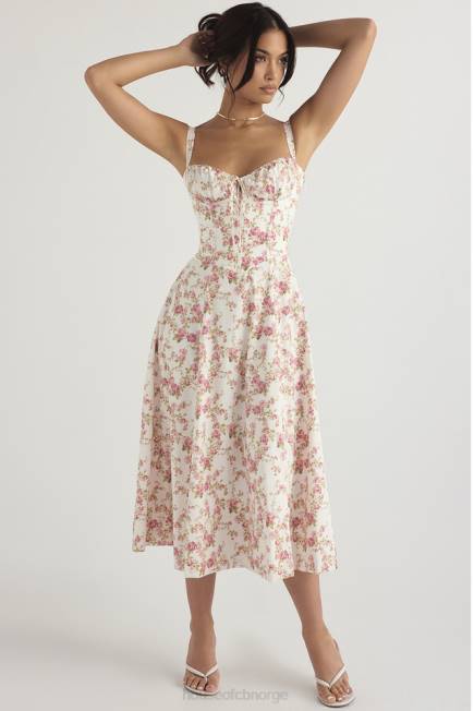 klær carmen rose print bustier sundress House of CB J6RL436