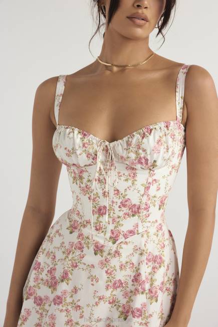 klær carmen rose print bustier sundress House of CB J6RL436