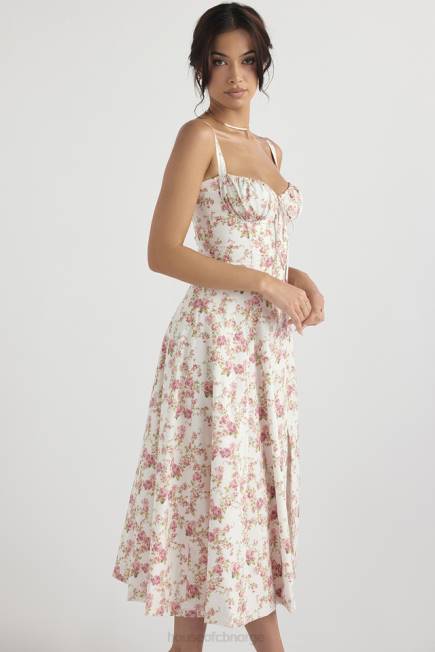 klær carmen rose print bustier sundress House of CB J6RL436