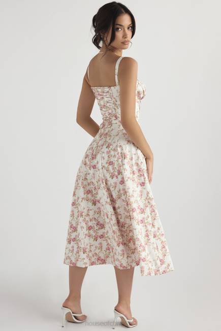 klær carmen rose print bustier sundress House of CB J6RL436