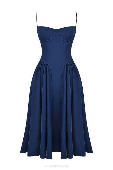 klær samaria fransk marine korsett sundress House of CB J6RL154